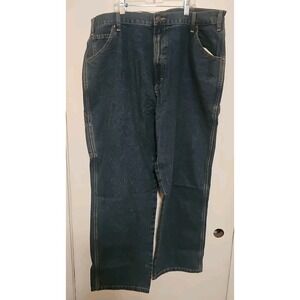 DICKIES Carpenter Jeans Blue Relaxed Fit Straight Leg Men's 40 x 32 Tool Pockets